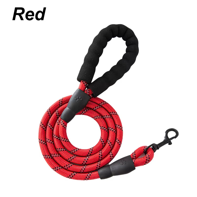 3M Pet Reflective Nylon Tow Rope Non Slip Foam Handle Pet Adjustable Towing Ropes Large Middlesmall Dogs Outdoors Pet Supplies
